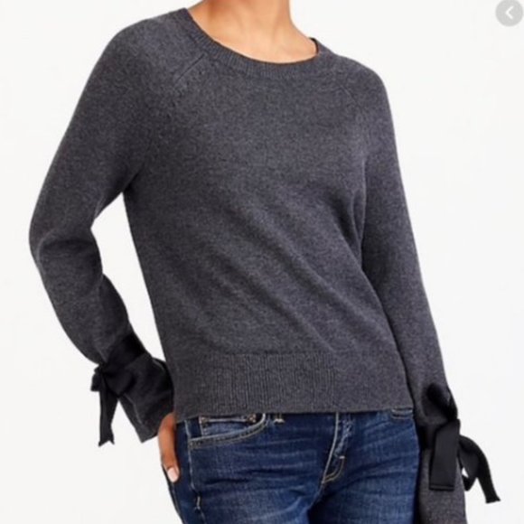 J. Crew Sweaters - J. Crew Mercantile Merino Wool Bow Sleeve Sweater